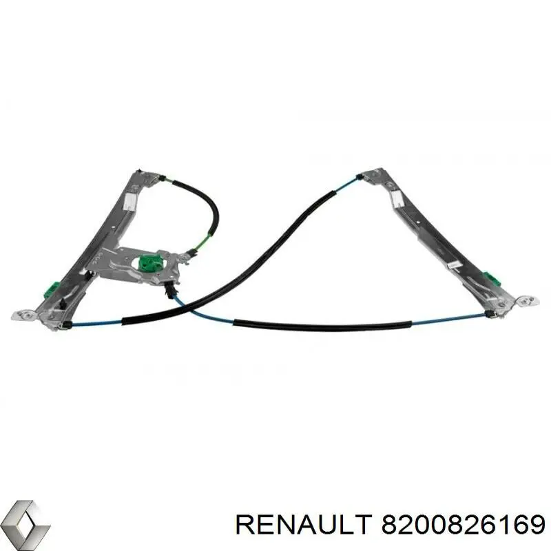 Mecanismo de elevalunas delantero izquierdo 8200826169 Renault (RVI)