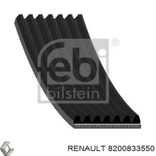 Correa de transmisión trapezoidal Renault (RVI) 8200833550 precio, desde 12,57 EUR