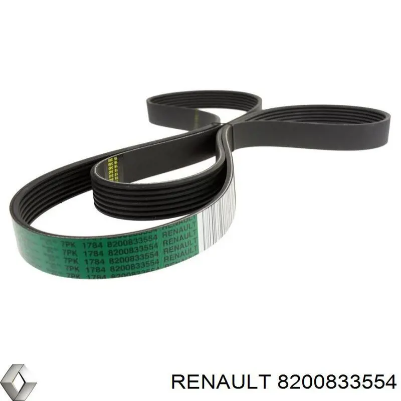 Correa de alternador 8200833554 Renault (RVI)