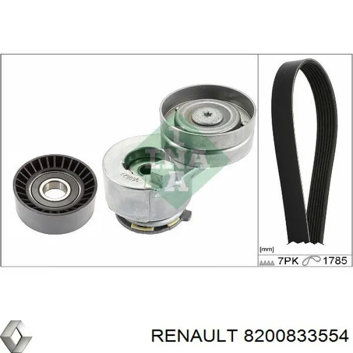 Correa de transmisión trapezoidal Renault (RVI) 8200833554 precio, desde 21,45 EUR