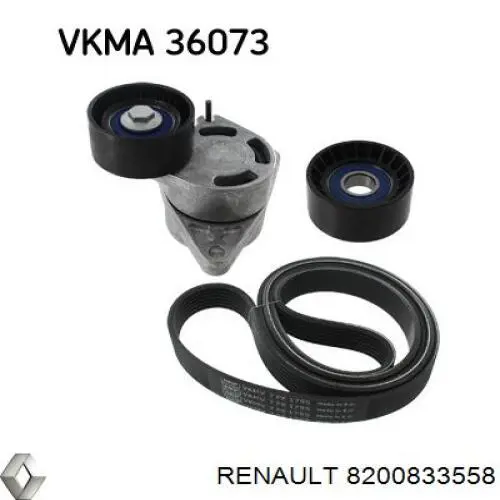 Correa de transmisión trapezoidal Renault (RVI) 8200833558 precio, desde 32,11 EUR