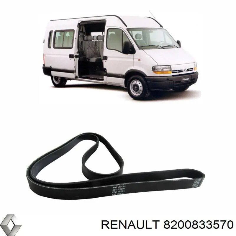8200833570 Renault (RVI) correa trapezoidal
