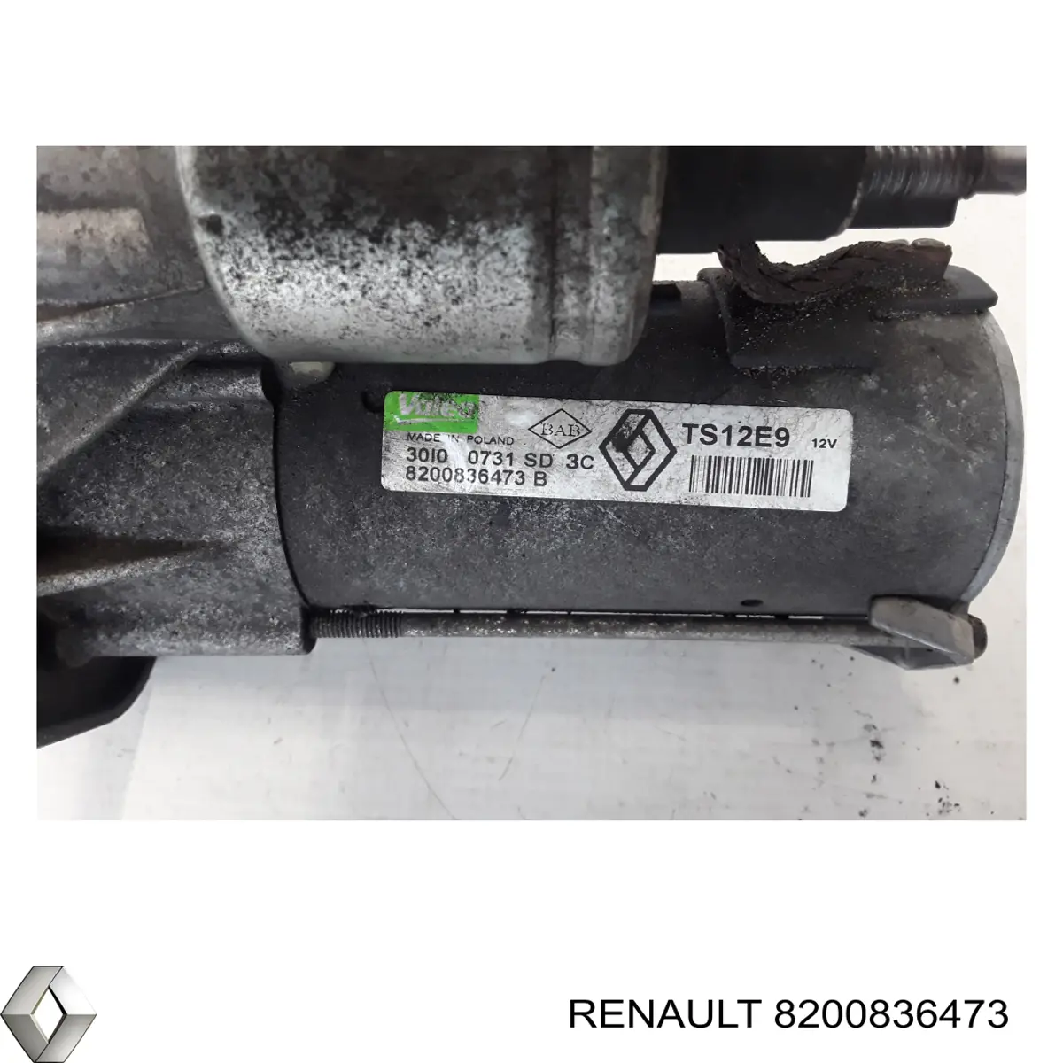 Motor de arranque 8200836473 Renault (RVI)