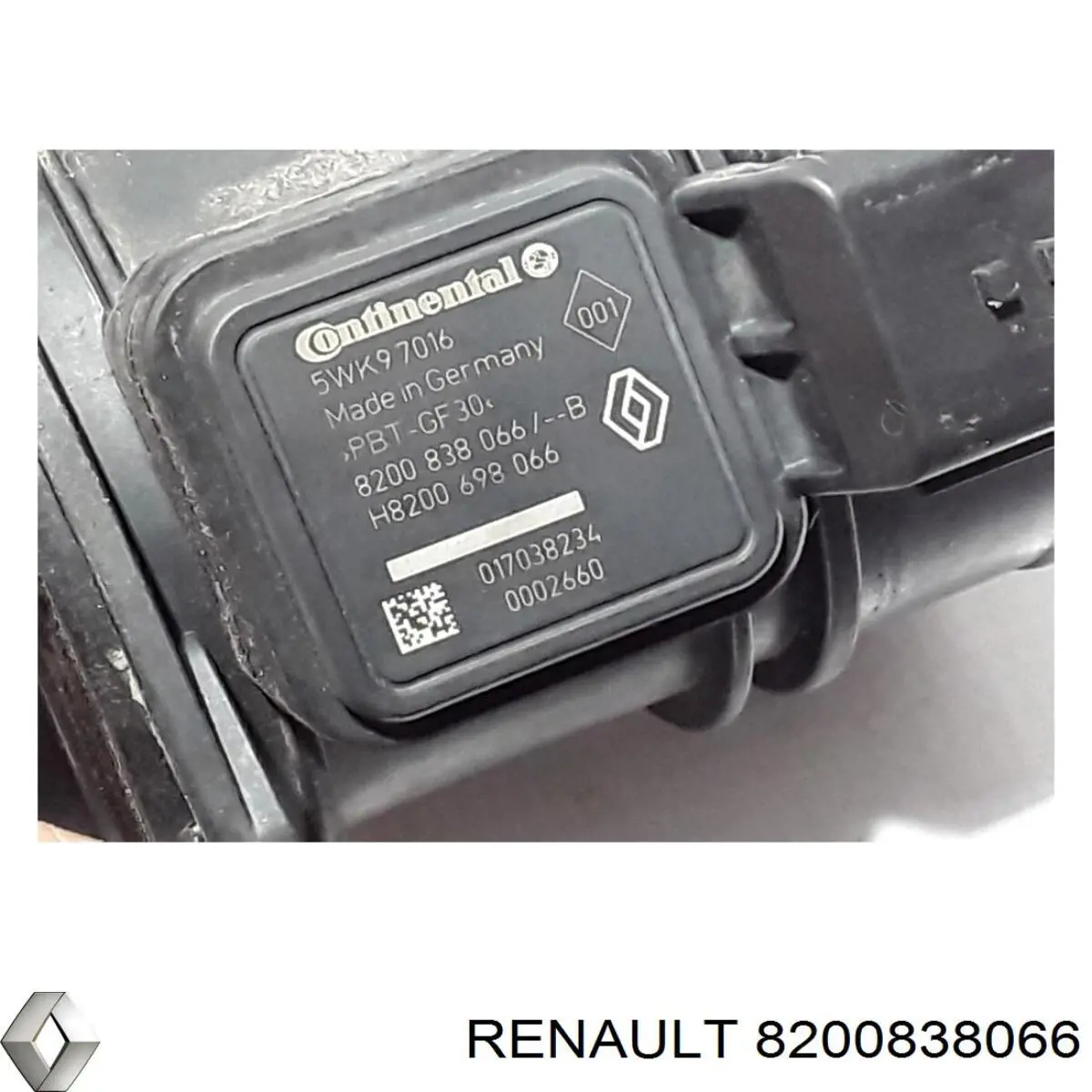 Caudalímetro 8200838066 Renault (RVI)