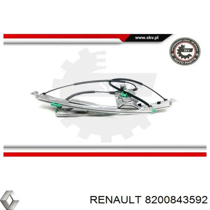 8200843592 Renault (RVI) Elevalunas
