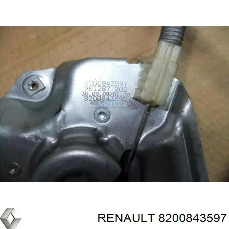 8200843597 Renault (RVI) mecanismo de elevalunas, puerta delantera derecha