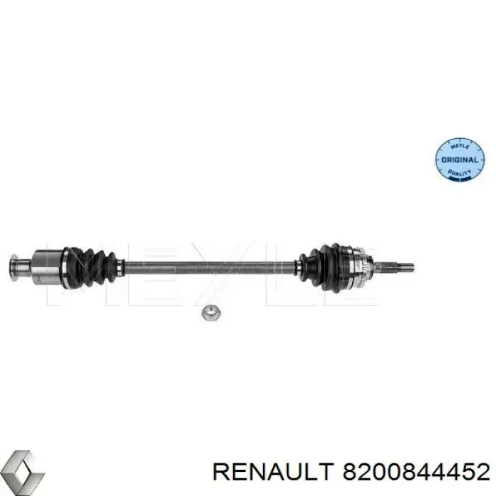 8200844452 Renault (RVI) árbol de transmisión delantero derecho