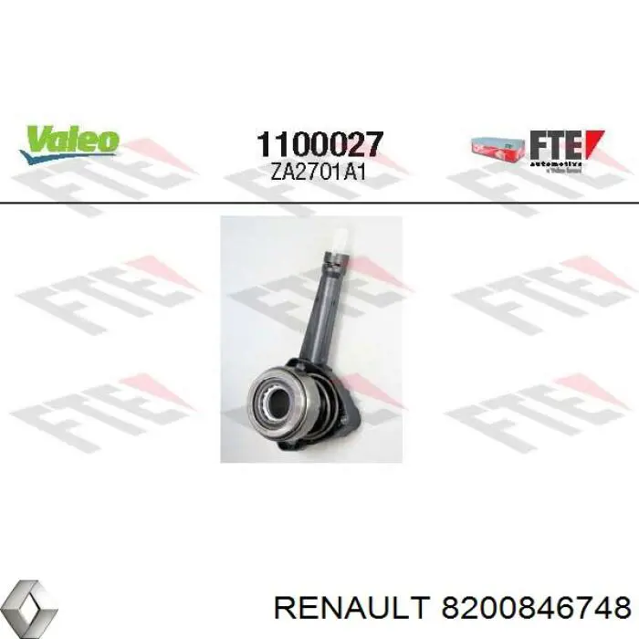 Desembrague central, embrague 8200846748 Renault (RVI)