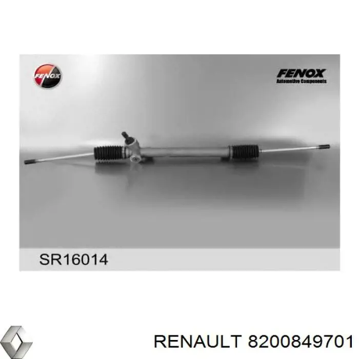 8200849701 Renault (RVI) cremallera de dirección