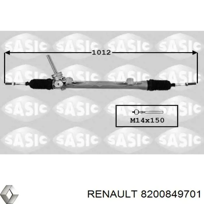 Comprar 8200849701 Renault (RVI) Cremallera