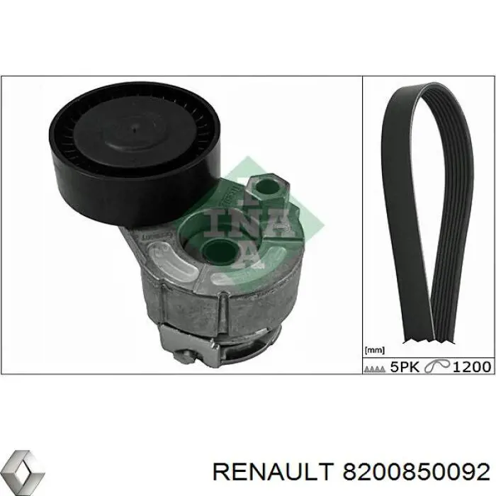 Correa de transmisión trapezoidal Renault (RVI) 8200850092 precio, desde 12,51 EUR
