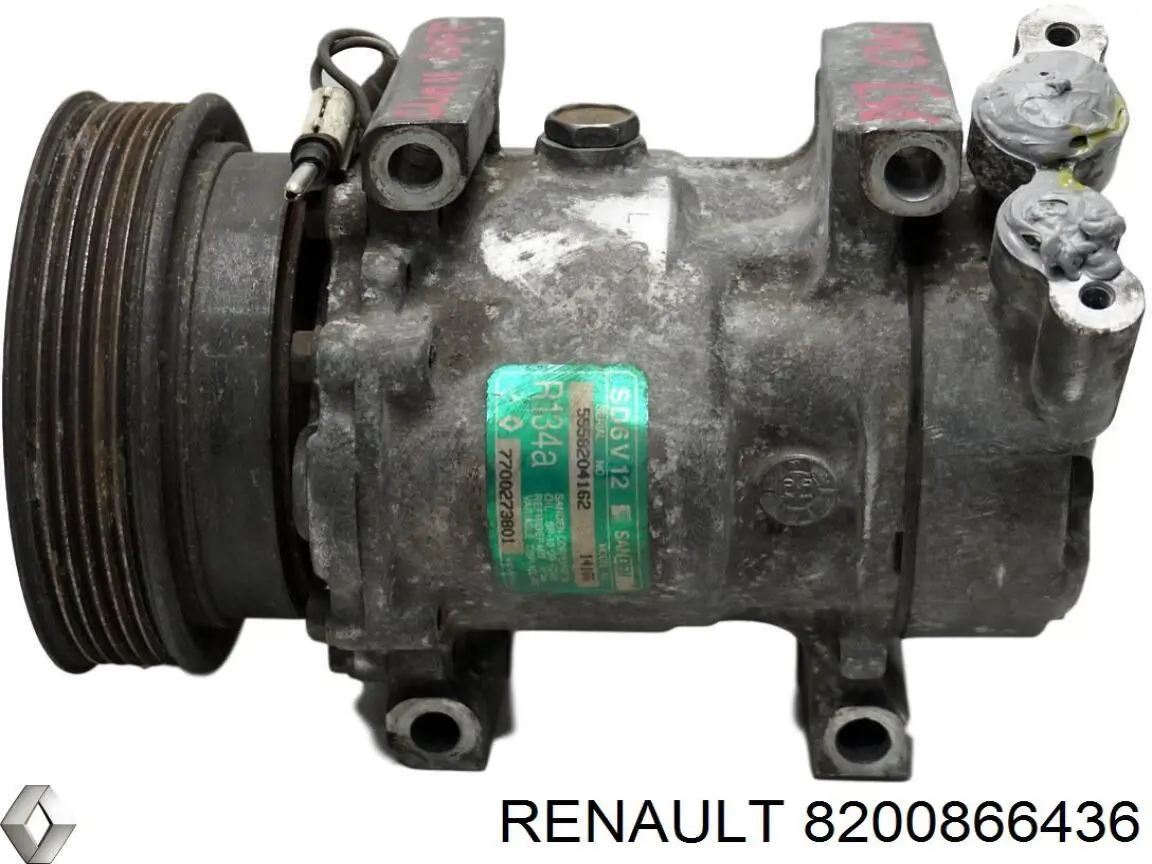 8200866436 Renault (RVI) compresor de aire acondicionado