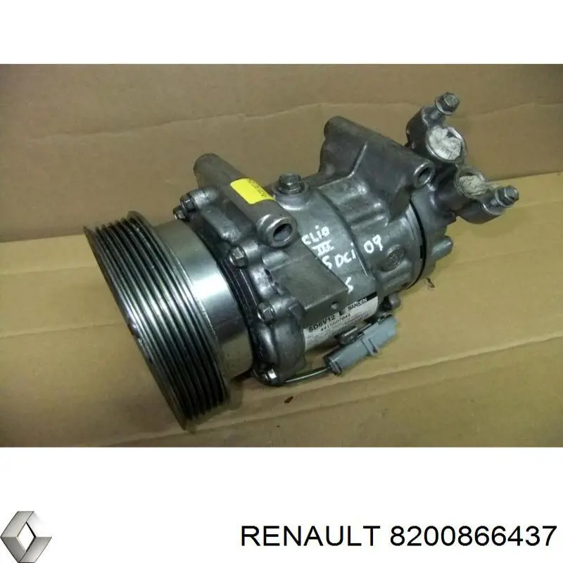 8200866437 Renault (RVI) compresor de aire acondicionado