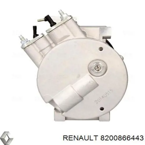 Compresor de aire acondicionado 8200866443 Renault (RVI)