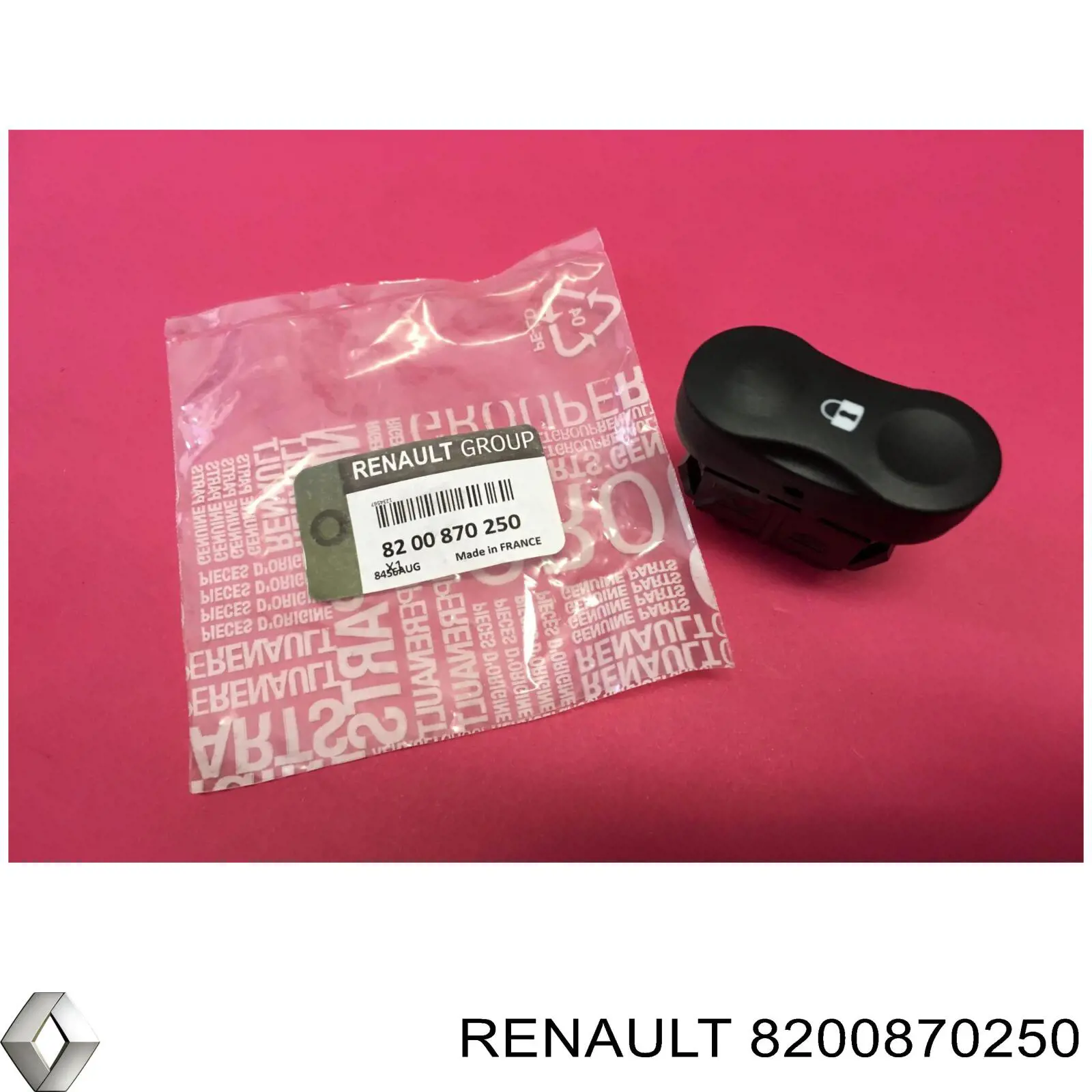 Interruptor de cierre centralizado Renault (RVI) 8200870250 precio, desde 14,84 EUR