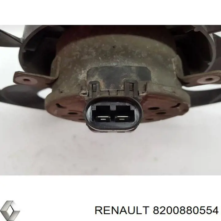 8200880554 Renault (RVI) difusor de radiador, ventilador de refrigeración, condensador del aire acondicionado, completo con motor y rodete