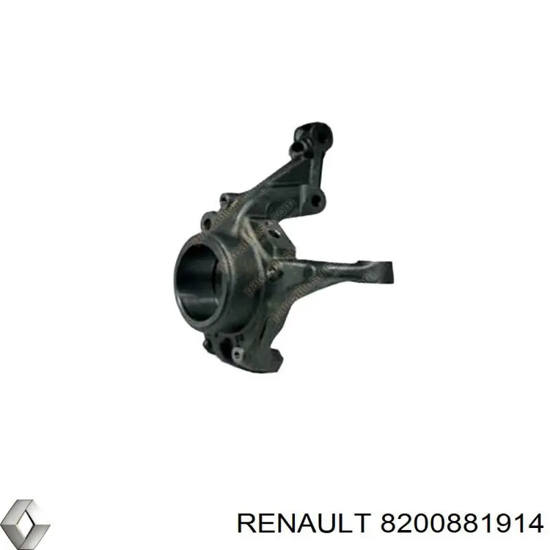 Muñón del eje, suspensión de rueda, delantero izquierdo para Renault CAPTUR 