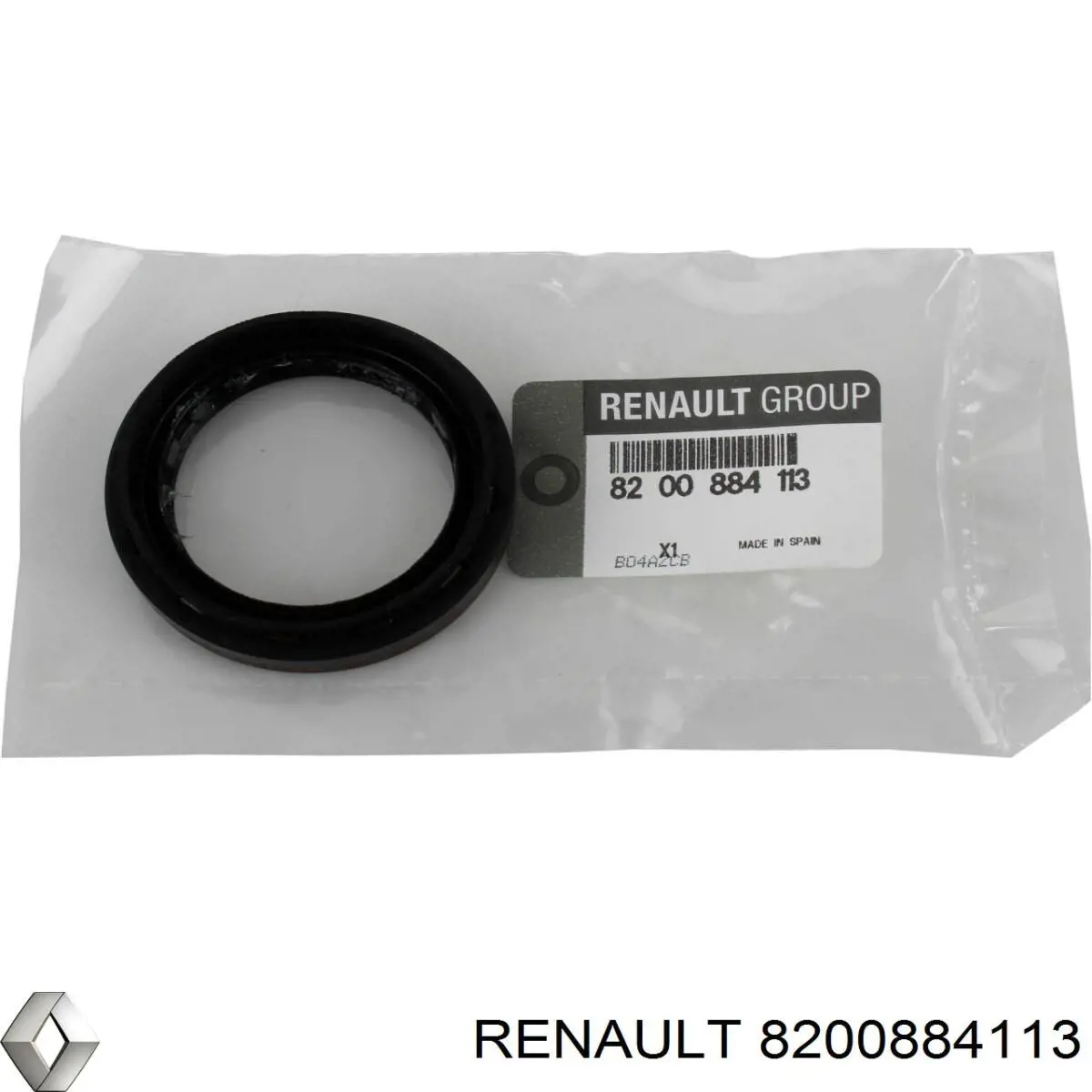 Retén del semieje delantero 8200884113 Renault (RVI)