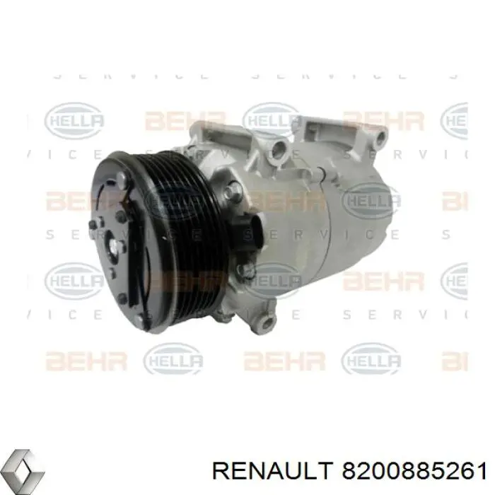 8200885261 Renault (RVI) compresor de aire acondicionado