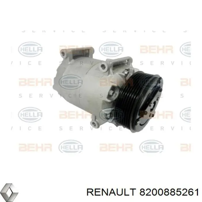 Comprar 8200885261 Renault (RVI) Compresor de aire acondicionado coche