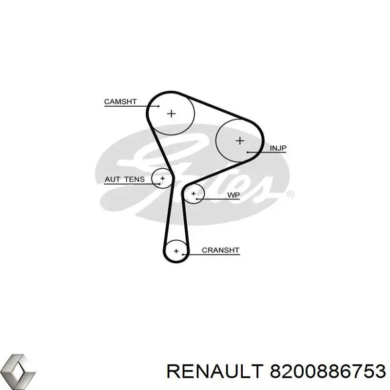 Comprar 8200886753 Renault (RVI) Piñón del árbol de levas