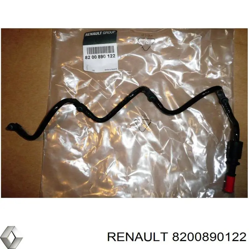 Tubería de retorno de combustible de los inyectores 8200890122 Renault (RVI)