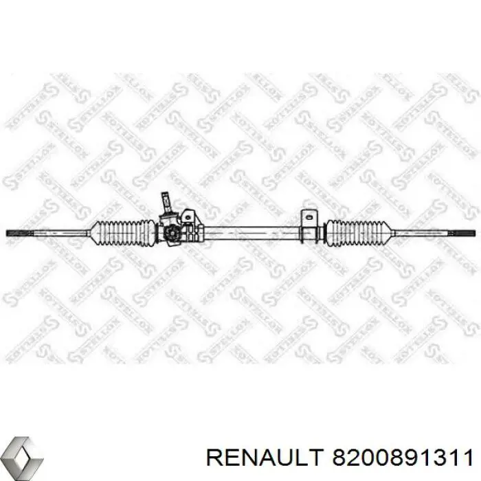 8200033766 Renault (RVI) cremallera de dirección