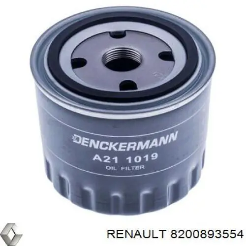 8200893554 Renault (RVI) filtro de aceite
