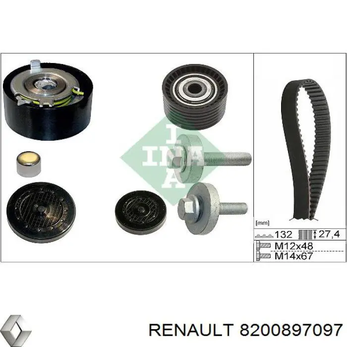 Comprar 8200897097 Renault (RVI) Correa distribución