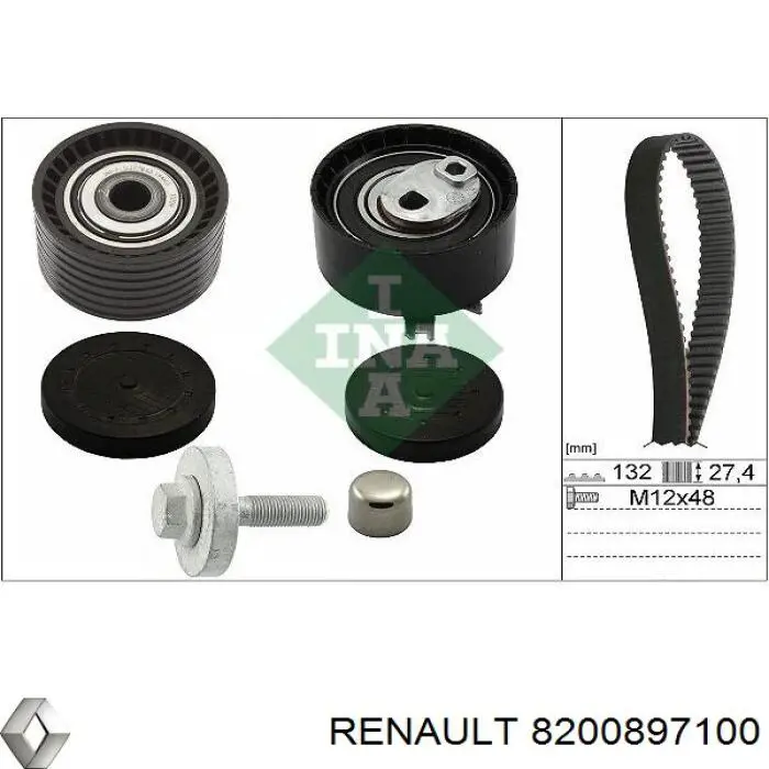 Comprar 8200897100 Renault (RVI) Correa distribución