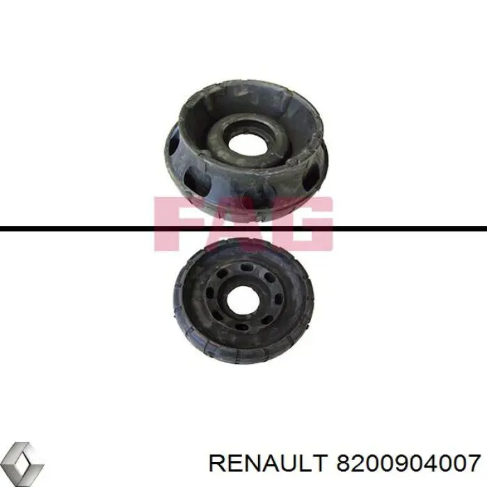 Soporte del amortiguador delantero 8200904007 Renault (RVI)