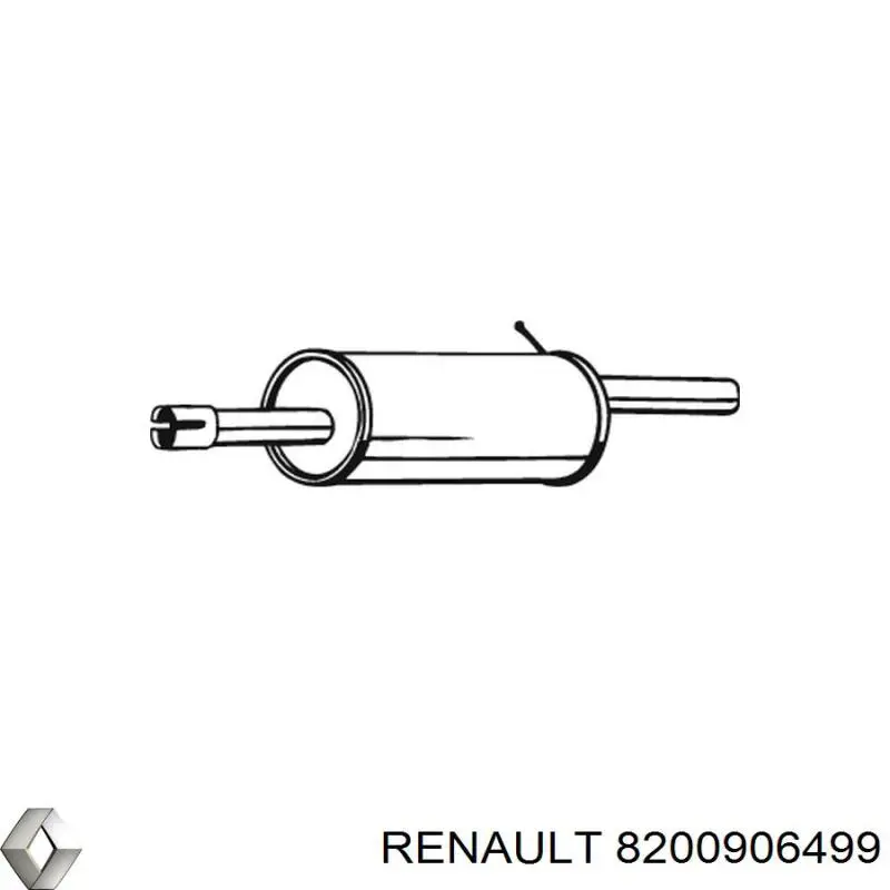 8200906499 Renault (RVI) silenciador posterior
