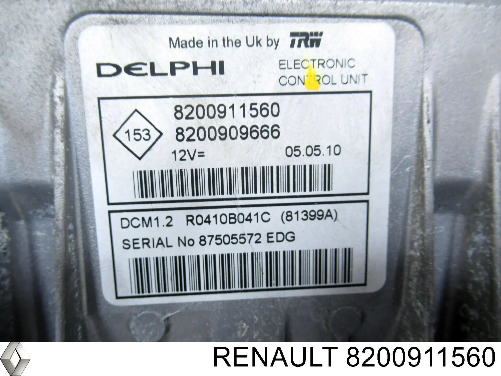 Módulo de control del motor Renault (RVI) 8200911560