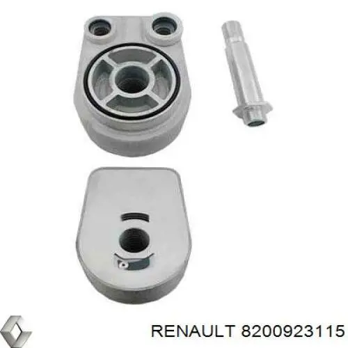 8200923115 Renault (RVI) radiador de aceite, bajo de filtro