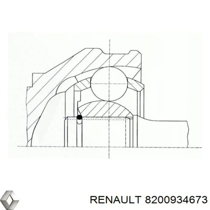 8200934673 Renault (RVI) junta homocinética exterior delantera