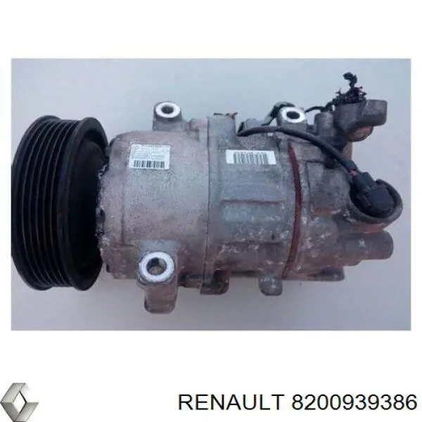 Compresor de aire acondicionado 8200939386 Renault (RVI)