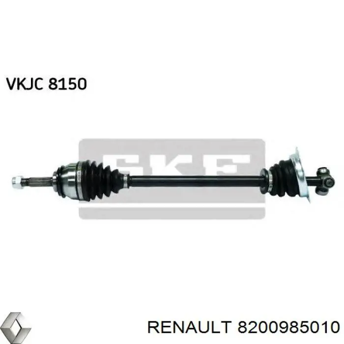 Semieje delantero izquierdo Renault (RVI) 8200985010 precio, desde 69,70 EUR