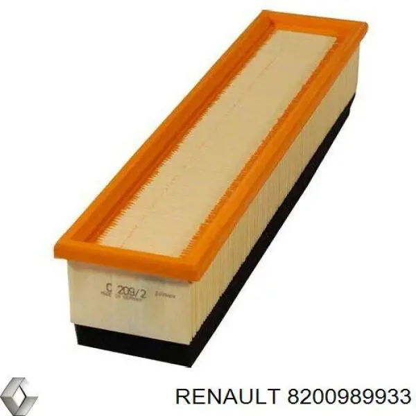 8200989933 Renault (RVI) filtro de aire