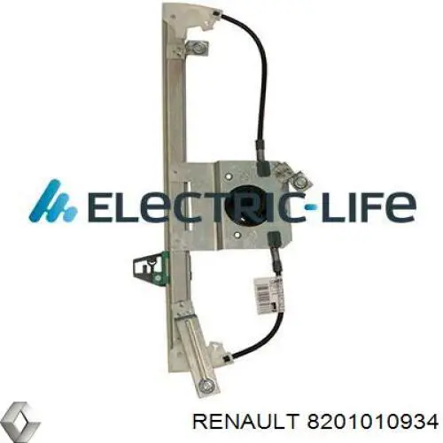 Comprar 8201010934 Renault (RVI) Mecanismo de elevalunas de la puerta trasera derecha