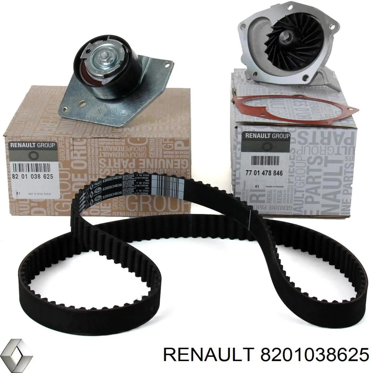 8201038625 Renault (RVI) kit de correa de distribución