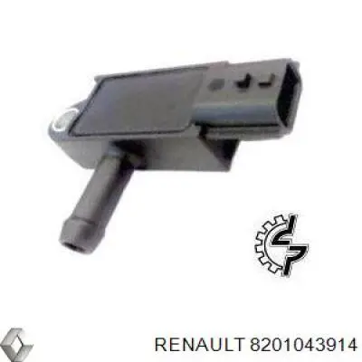 Comprar 8201043914 Renault (RVI) Sensor de presion gases de escape