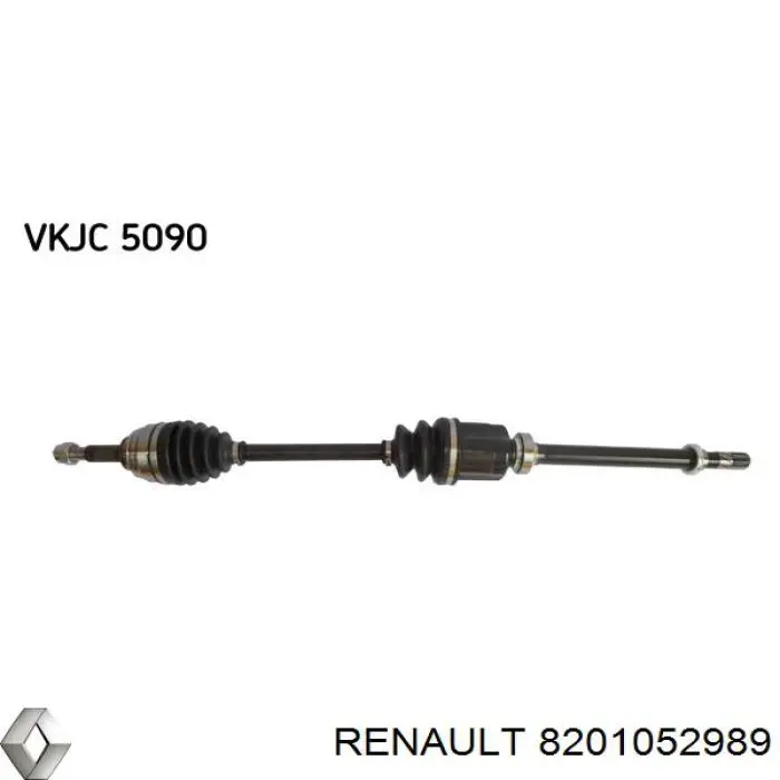 8201052989 Renault (RVI) árbol de transmisión delantero derecho