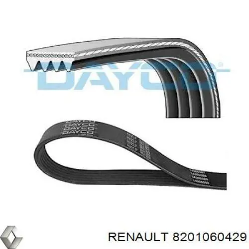 Comprar 8201060429 Renault (RVI) Correa trapezoidal