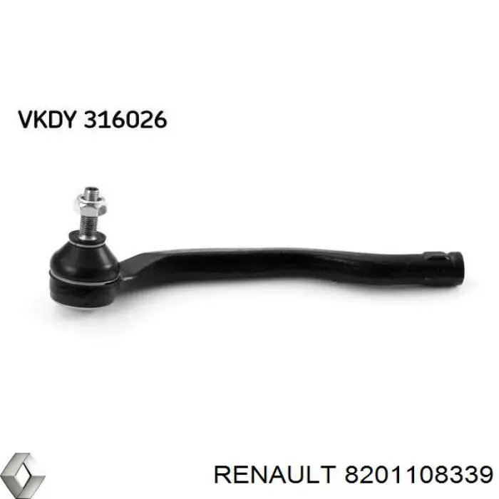 8201108339 Renault (RVI) rótula barra de acoplamiento exterior