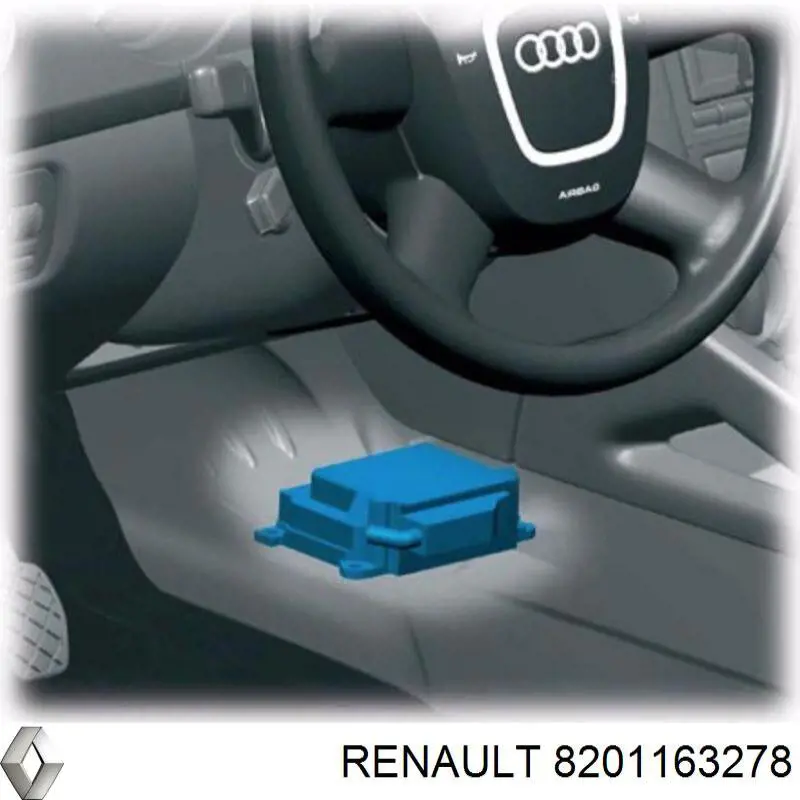 8201163278 Renault (RVI) procesador del modulo de control de airbag