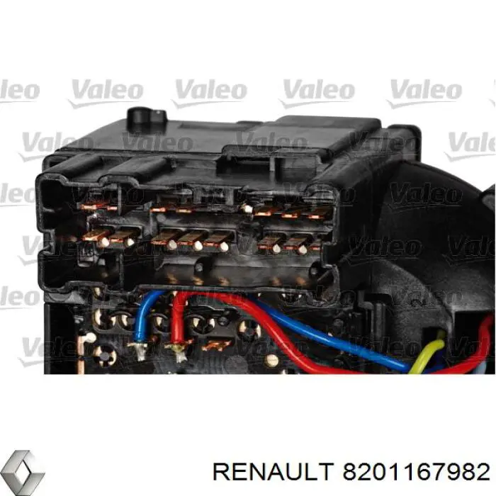 8201167982 Renault (RVI) conmutador en la columna de dirección izquierdo