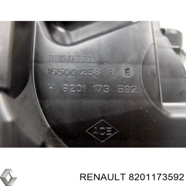 Caja del filtro de aire 8201173592 Renault (RVI)