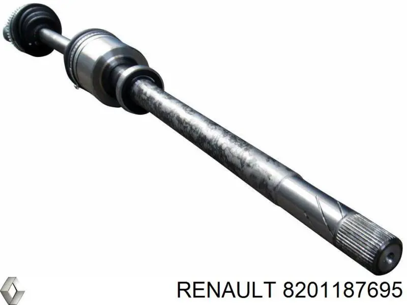 8201187695 Renault (RVI) árbol de transmisión delantero derecho