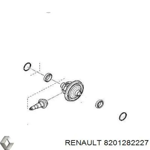 8201282227 Renault (RVI) Juego de reparación de la palanca selectora de cambios