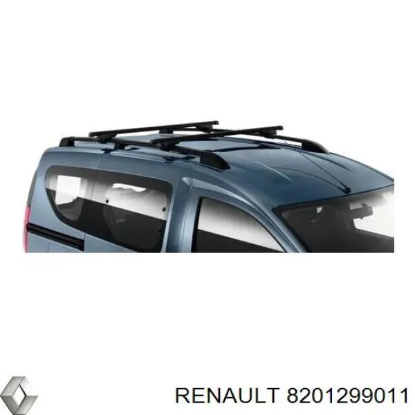 Juego de barras de techo transversal para Renault DOKKER 